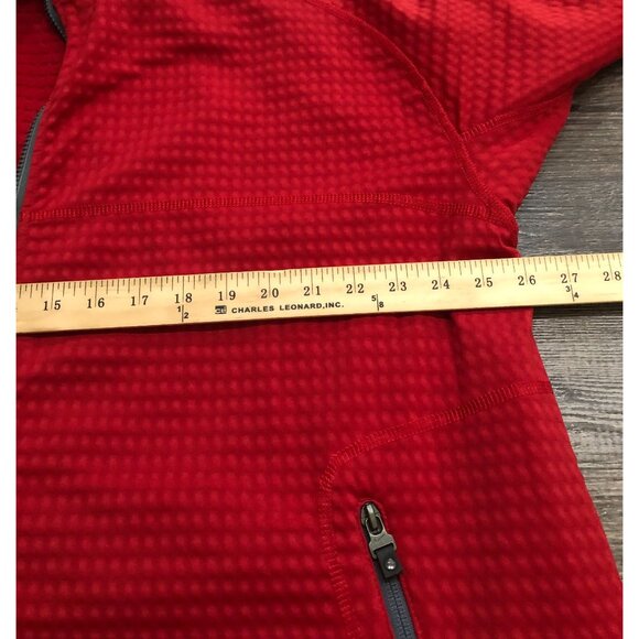 Nike Sphere Thermal Mens XL Red Waffle Knit Zip Up Jacket - Picture 6 of 7